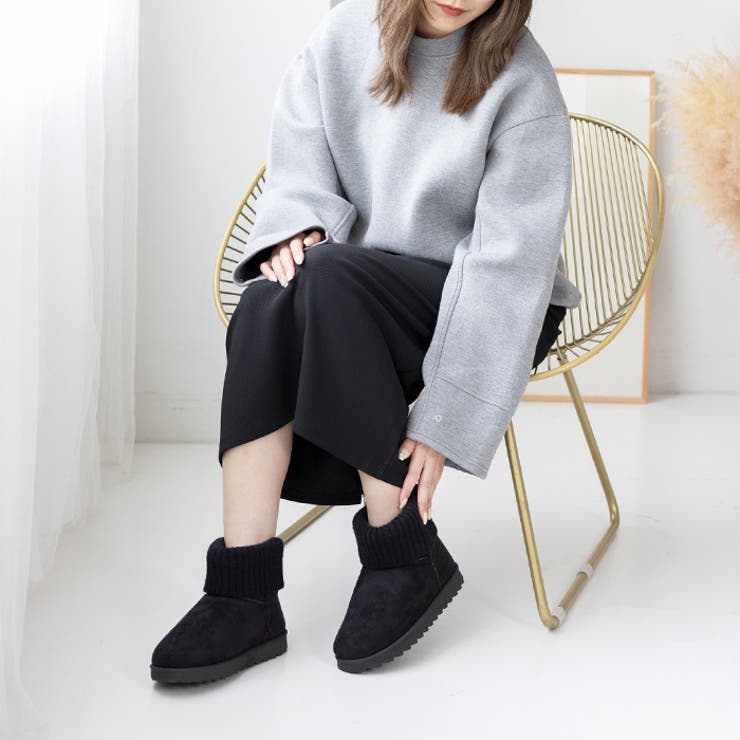 リブニットムートンブーツ | attagirl  | 詳細画像21 