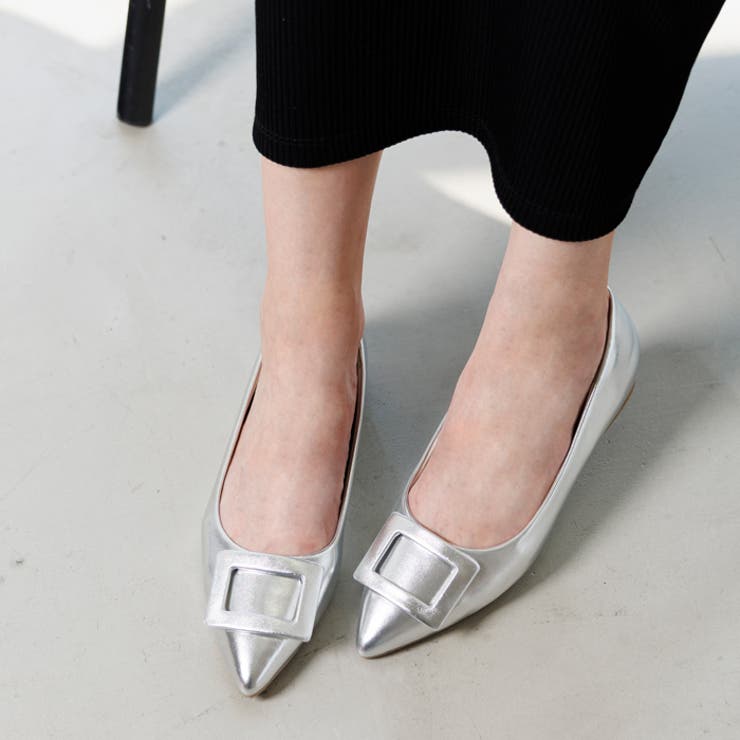 スクエアバックルフラットシューズ | attagirl  | 詳細画像20 