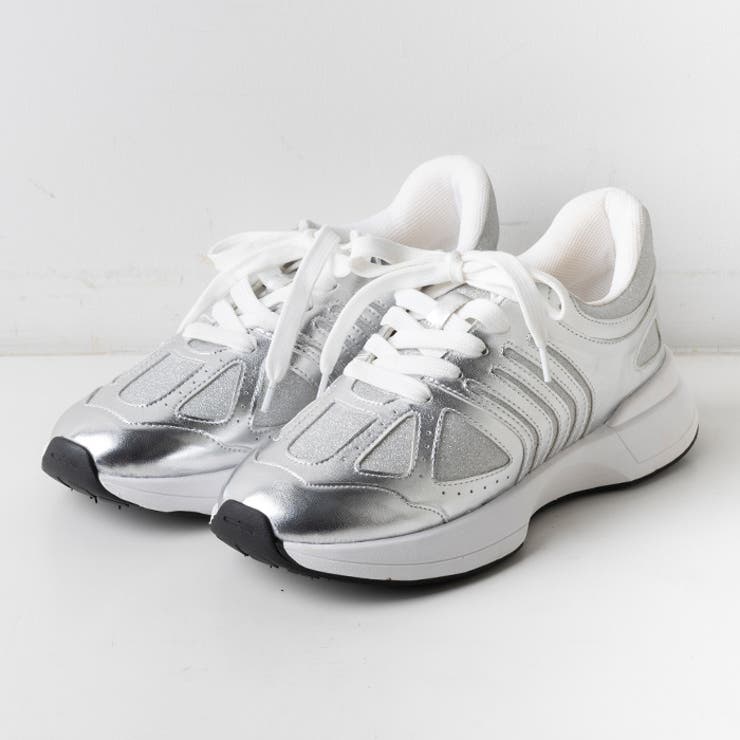 軽量グリッターレースアップスニーカー | attagirl  | 詳細画像3 