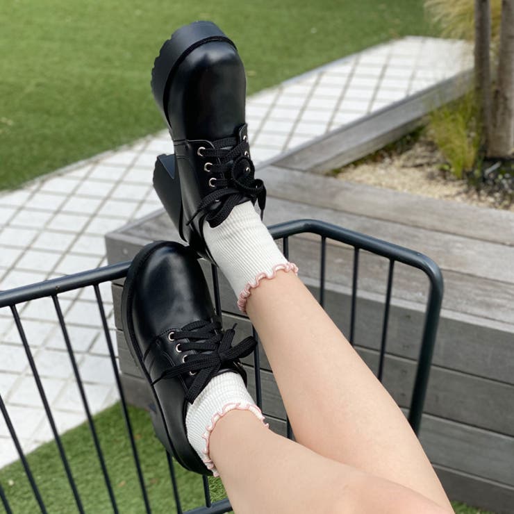 秋冬の新色♪7.5cm ヒール 厚底 ハイヒール レースアップ シューズ | attagirl  | 詳細画像15 