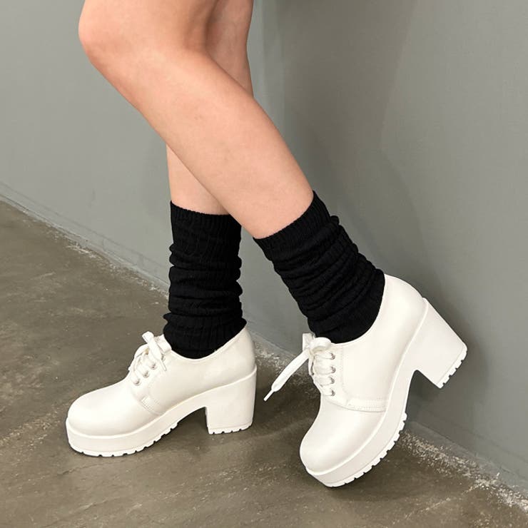 秋冬の新色♪7.5cm ヒール 厚底 ハイヒール レースアップ シューズ | attagirl  | 詳細画像18 