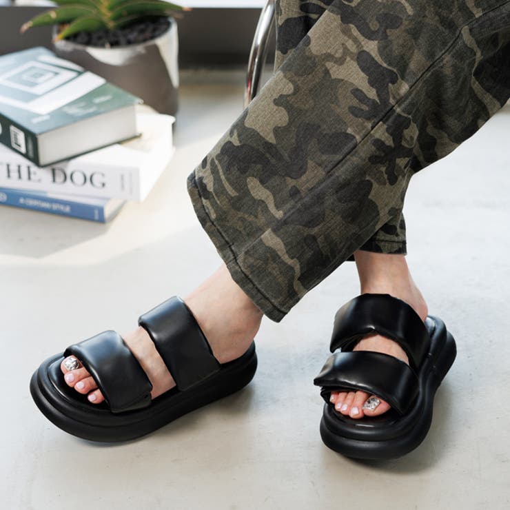 パデットベルトミュールサンダル | attagirl  | 詳細画像9 