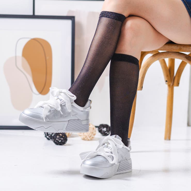 厚底ダブルリボンスニーカー[品番：ATAW0001346]｜attagirl