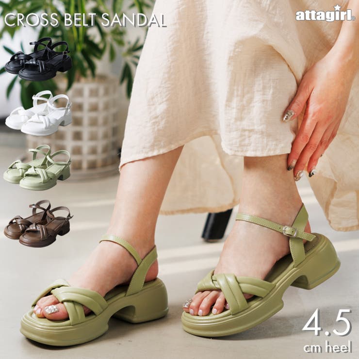 クロスストラップサンダル | attagirl  | 詳細画像1 