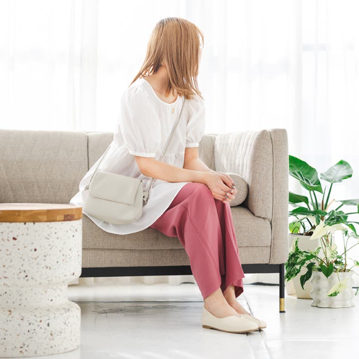 Vカットアシンメトリーフラットシューズ | attagirl  | 詳細画像30 