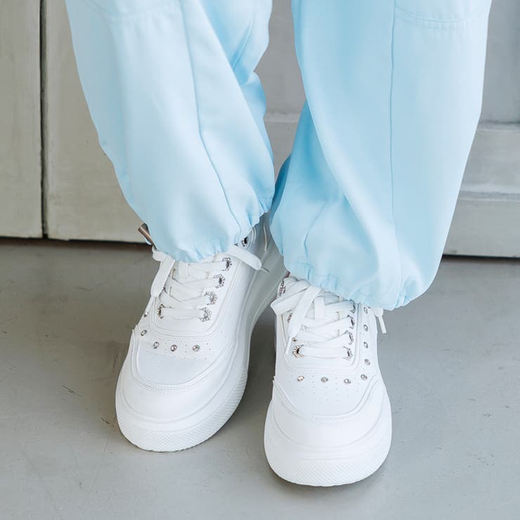 厚底ストーンデザインスニーカー | attagirl  | 詳細画像12 