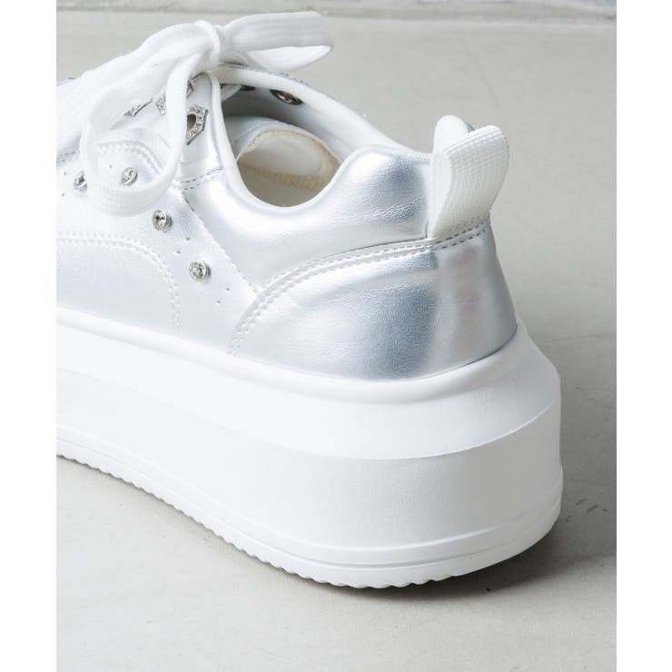 厚底ストーンデザインスニーカー | attagirl  | 詳細画像6 