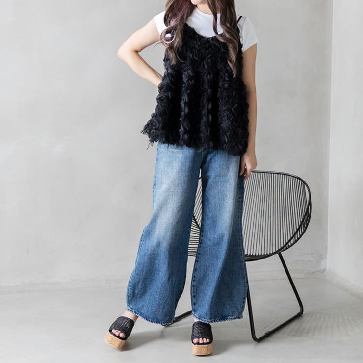 メッシュ編みウェッジミュールサンダル | attagirl  | 詳細画像19 