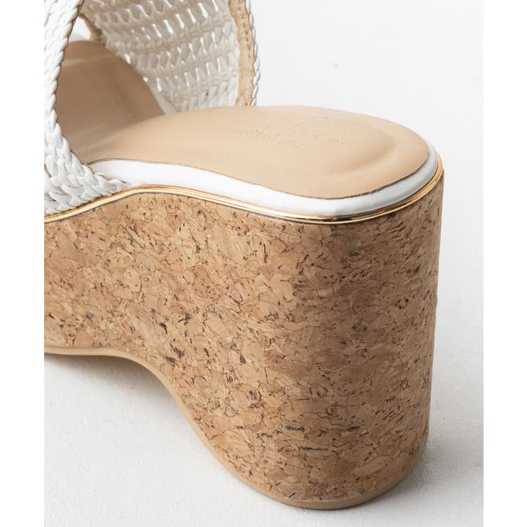 メッシュ編みウェッジミュールサンダル | attagirl  | 詳細画像7 