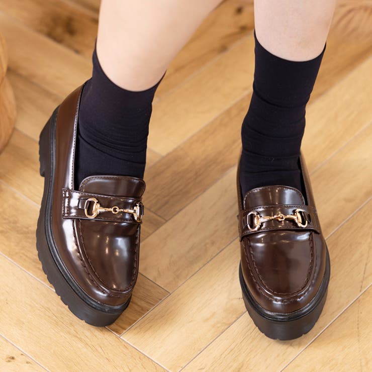 4.5cmヒール厚底ビットローファー | attagirl  | 詳細画像14 