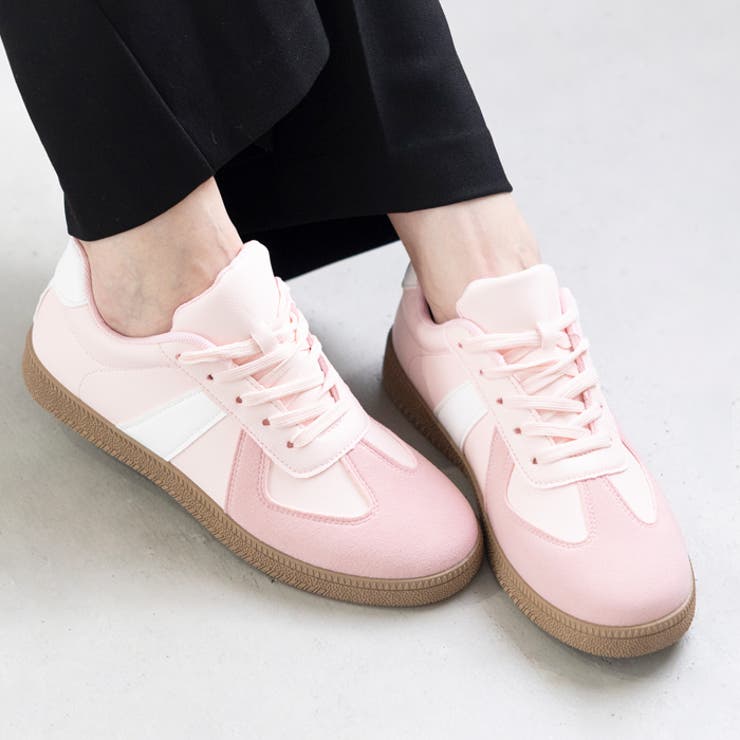 ピンクスムース | サイドラインスニーカー | attagirl 