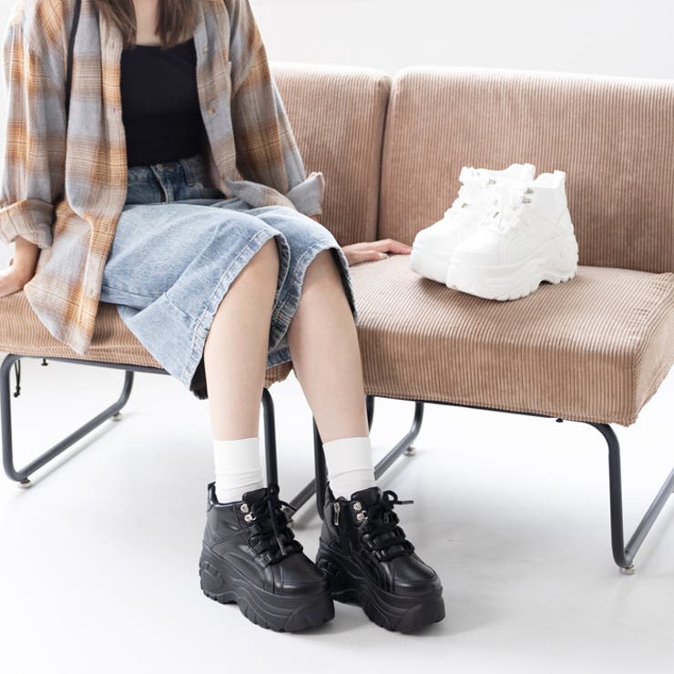 厚底レースアップスニーカー | attagirl  | 詳細画像7 