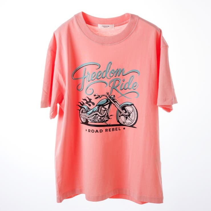 オーバーサイズバイクプリントTシャツ | attagirl  | 詳細画像3 
