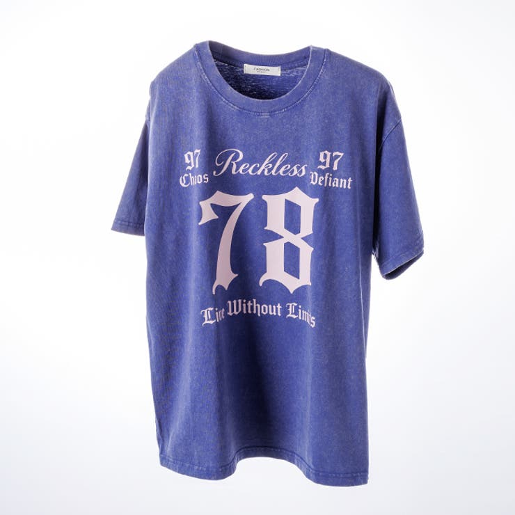 ウォッシュ加工オーバーサイズナンバープリントTシャツ | attagirl  | 詳細画像4 