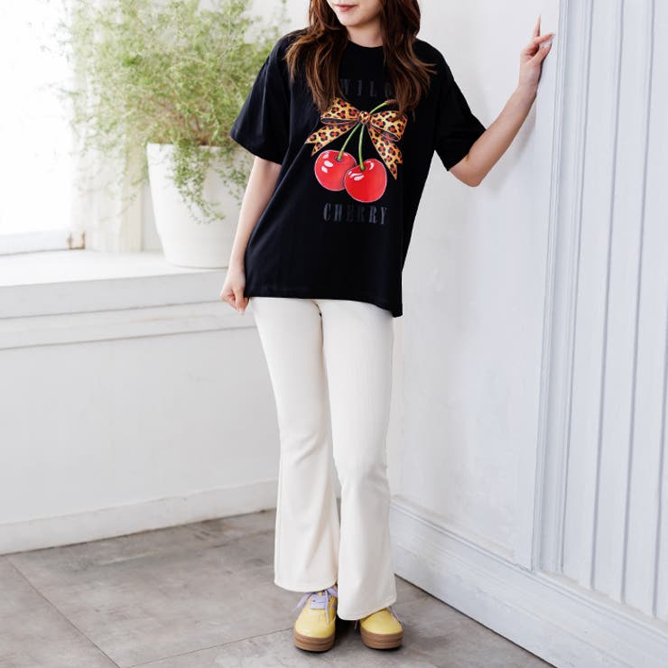 オーバーサイズチェリープリントTシャツ | attagirl  | 詳細画像10 