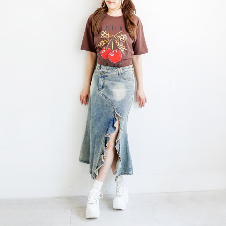 オーバーサイズチェリープリントTシャツ | attagirl  | 詳細画像15 