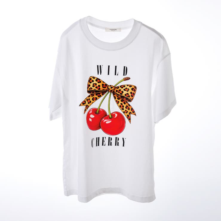 オーバーサイズチェリープリントTシャツ | attagirl  | 詳細画像3 