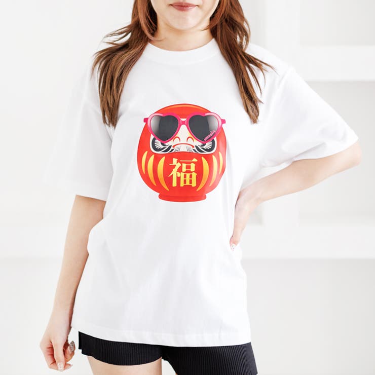 オーバーサイズダルマプリントTシャツ | attagirl  | 詳細画像10 