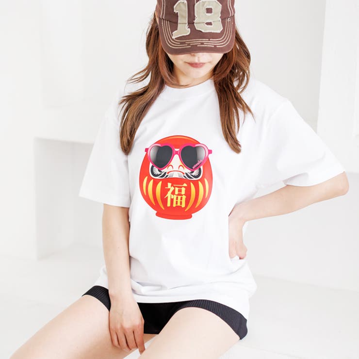 オーバーサイズダルマプリントTシャツ | attagirl  | 詳細画像11 
