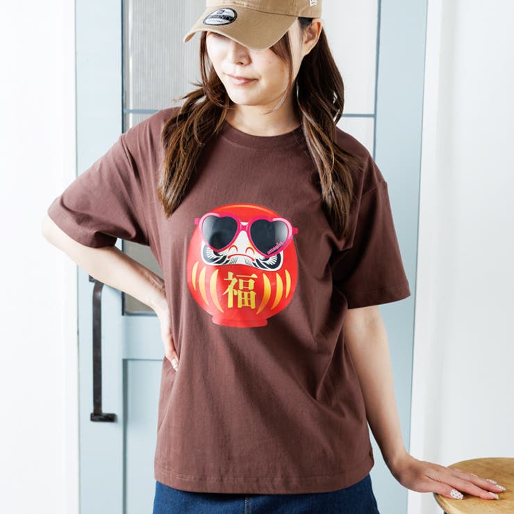 オーバーサイズダルマプリントTシャツ | attagirl  | 詳細画像13 