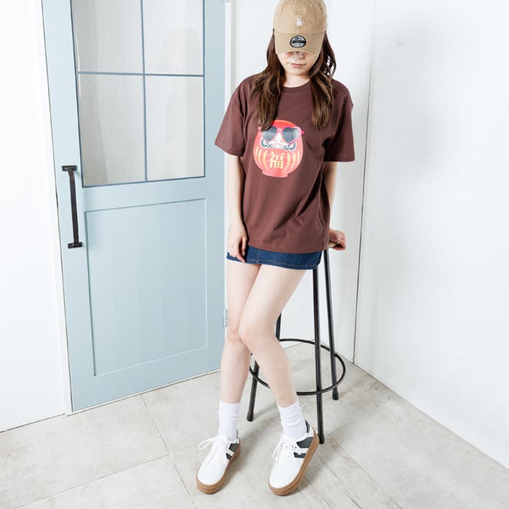 オーバーサイズダルマプリントTシャツ | attagirl  | 詳細画像15 
