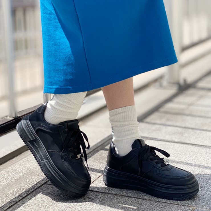 厚底ローカットスニーカー[品番：ATAW0001185]｜attagirl