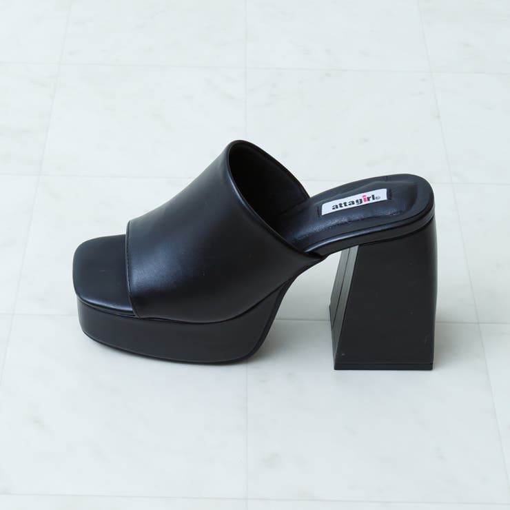 【ラッピング無料】 厚底ミュールサンダル[品番：ATAW0001189]｜attagirl 24.0cm