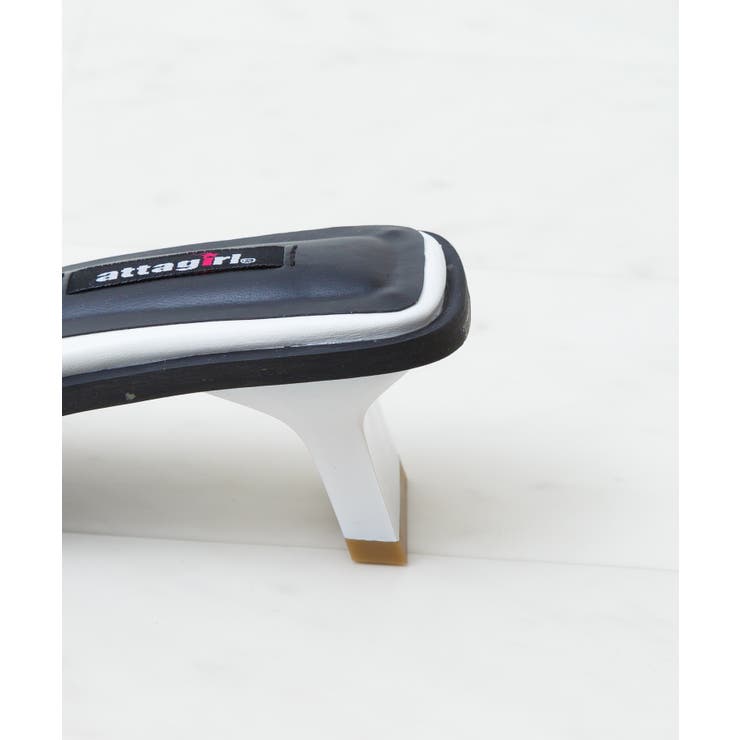 変形ヒールミュールサンダル | attagirl  | 詳細画像4 