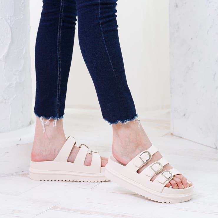 トリプルストラップミュールサンダル | attagirl  | 詳細画像19 