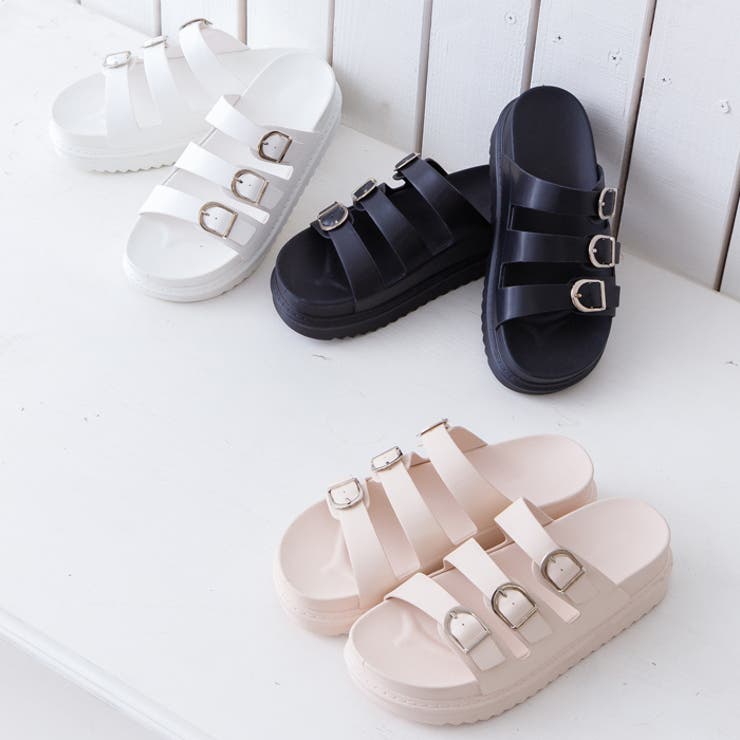 トリプルストラップミュールサンダル | attagirl  | 詳細画像24 