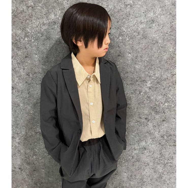【送料無料】キッズシャツ長袖レギュラーカラー子供服無地ストライプフォーマルカッターシャツカジュアルレイヤードジュニア110cm120cm130cm140cm150cm160cm「914-01」