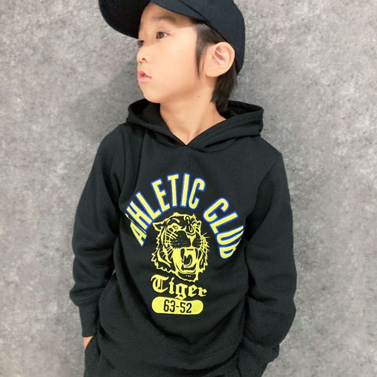 キッズパーカープルオーバープルパーカースウェット子供服長袖裏起毛プリントロゴジュニアカジュアル110cm120cm130cm140cm150cm160cm「542-123」