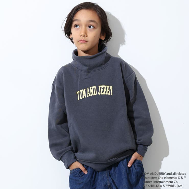 TOM&JERRY ハイネック裏起毛トレーナー トムジェリ | NEXT WALL | 詳細画像3 