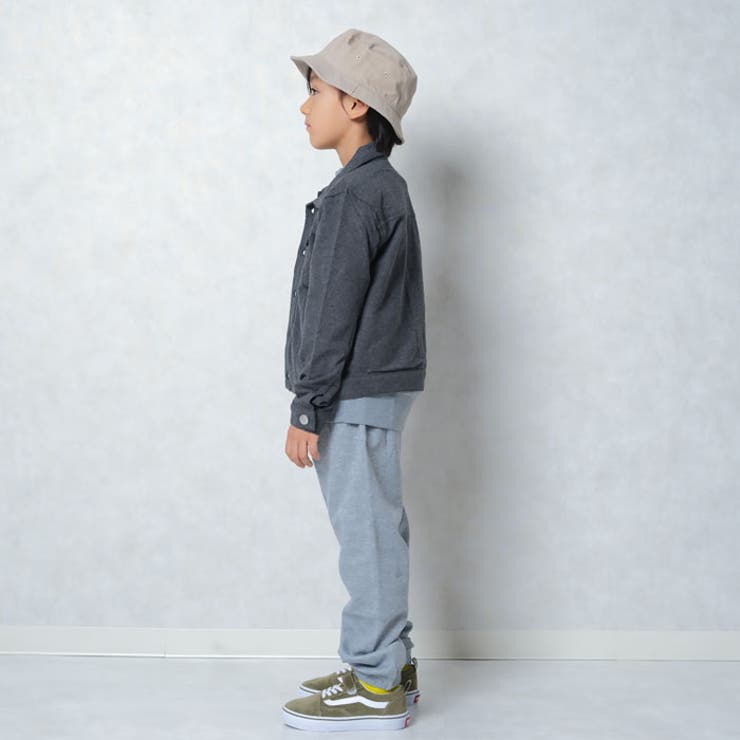 キッズ子供服ジャケット男の子ボーイズアウターＧジャンジージャンジャンパー両面起毛防寒暖か無地デニムジュニア110cm120cm130cm140cm150cm160cm「548-133」