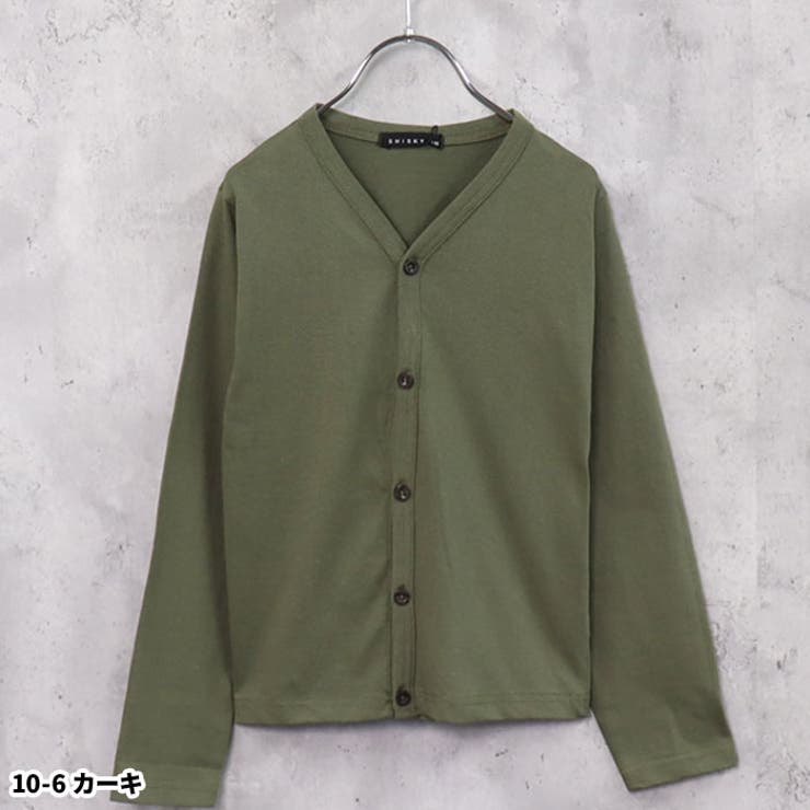 キッズカーディガンカーデ子供服羽織り重ね着無地シンプルジュニアカジュアル110cm120cm130cm140cm150cm160cm「542-104」