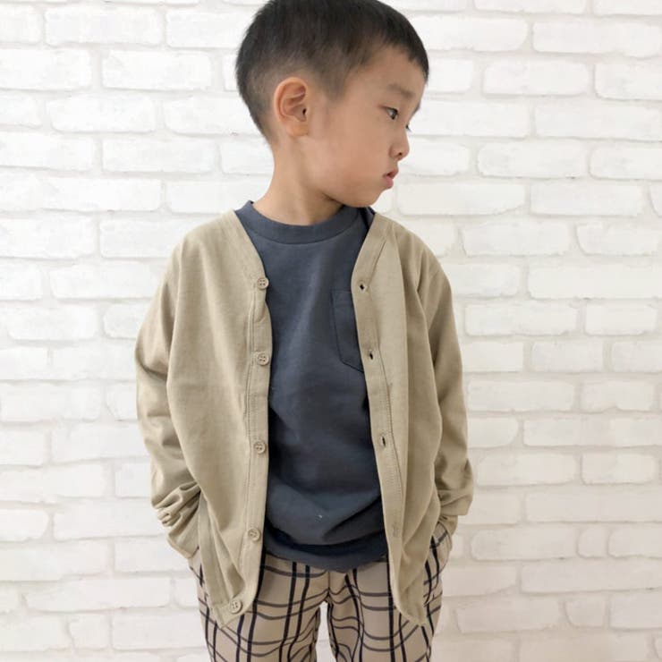 キッズカーディガンカーデ子供服羽織り重ね着無地シンプルジュニアカジュアル110cm120cm130cm140cm150cm160cm「542-104」