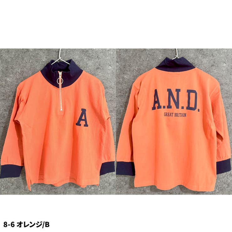 オーバーサイズハーフジップロンT キッズ 子供服 | NEXT WALL | 詳細画像12 