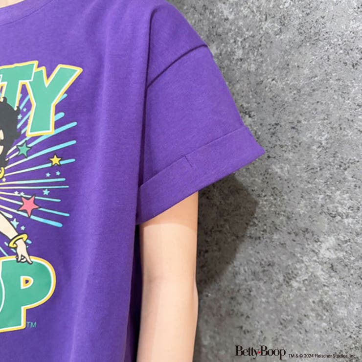 【送料無料】キャラクターTシャツBIGベティーちゃんBETTYBOOP半袖ティーシャツキッズ子供服ショート丈ビッグシルエットゆったり大きめコットン綿100%プリントジュニアアメカジ110cm120cm130cm140cm150cm160cm「BET24-00」