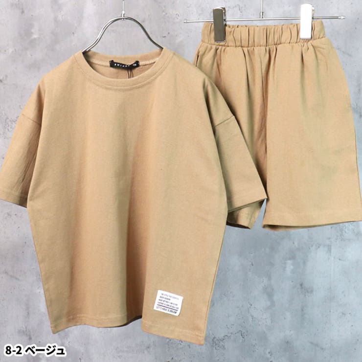 キッズセットアップ上下セット子供服半袖ハーフパンツ男の子女の子ボーイズガールズビッグシルエットBIGドルマン無地ジュニアカジュアル韓国子供服100cm110cm120cm130cm140cm150cm160cm「522-109.117」