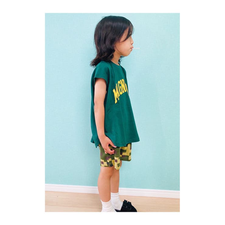 キッズノースリーブTシャツ子供服フレンチスリーブ男の子女の子ビッグシルエットBIGビックプリントタンクトップジュニア夏服夏物韓国子供服110cm120cm130cm140cm150cm160cm「522-112.113」