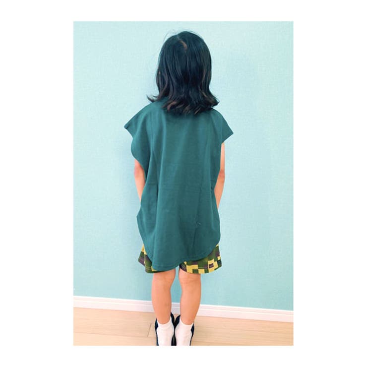 キッズノースリーブTシャツ子供服フレンチスリーブ男の子女の子ビッグシルエットBIGビックプリントタンクトップジュニア夏服夏物韓国子供服110cm120cm130cm140cm150cm160cm「522-112.113」