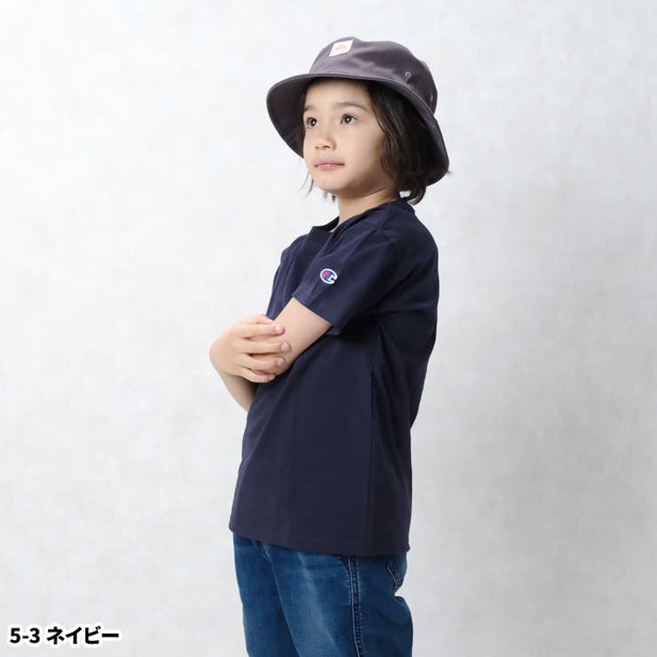 キッズTシャツ子供服チャンピオンChampion半袖男の子女の子ボーイズガールズクルーネックワンポイントロゴジュニア韓国子供服130cm140cm150cm160cm170cm「15050TY」