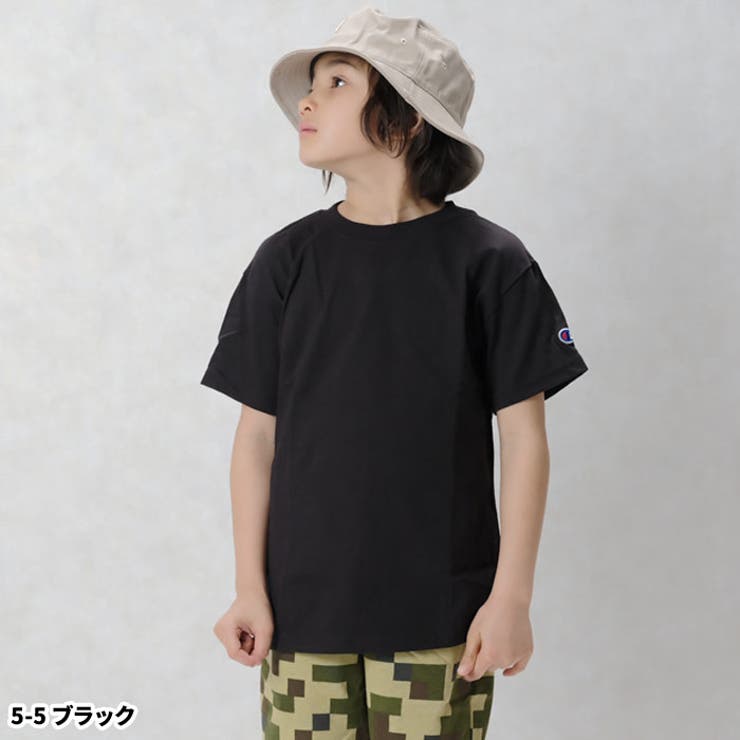 キッズTシャツ子供服チャンピオンChampion半袖男の子女の子ボーイズガールズクルーネックワンポイントロゴジュニア韓国子供服130cm140cm150cm160cm170cm「15050TY」
