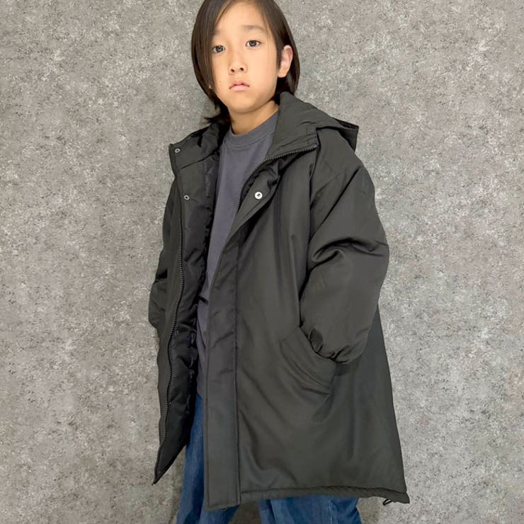 キッズアウタージャケット子供服羽織り中綿アウトドアキャンプ撥水性UVケア無地ジュニアカジュアル110cm120cm130cm140cm150cm160cm「942-104」