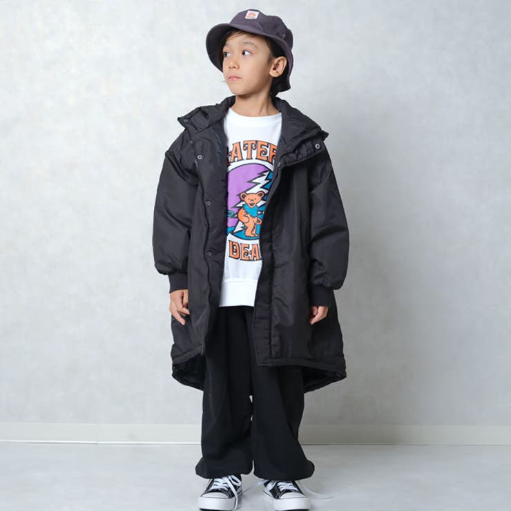キッズアウタージャケット子供服羽織り中綿アウトドアキャンプ撥水性UVケア無地ジュニアカジュアル110cm120cm130cm140cm150cm160cm「942-104」