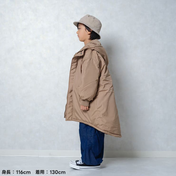 キッズアウタージャケット子供服羽織り中綿アウトドアキャンプ撥水性UVケア無地ジュニアカジュアル110cm120cm130cm140cm150cm160cm「942-104」