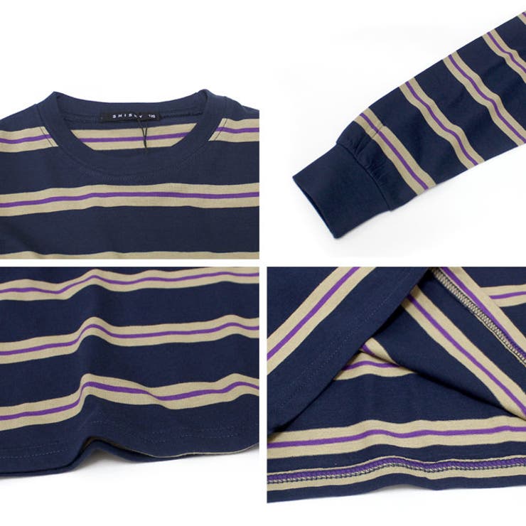 キッズTシャツロンT子供服男の子女の子長袖ボーダーティーシャツカットソービッグシルエットBIGジュニアカジュアルアメカジストリート110cm120cm130cm140cm150cm160cm「543-102」