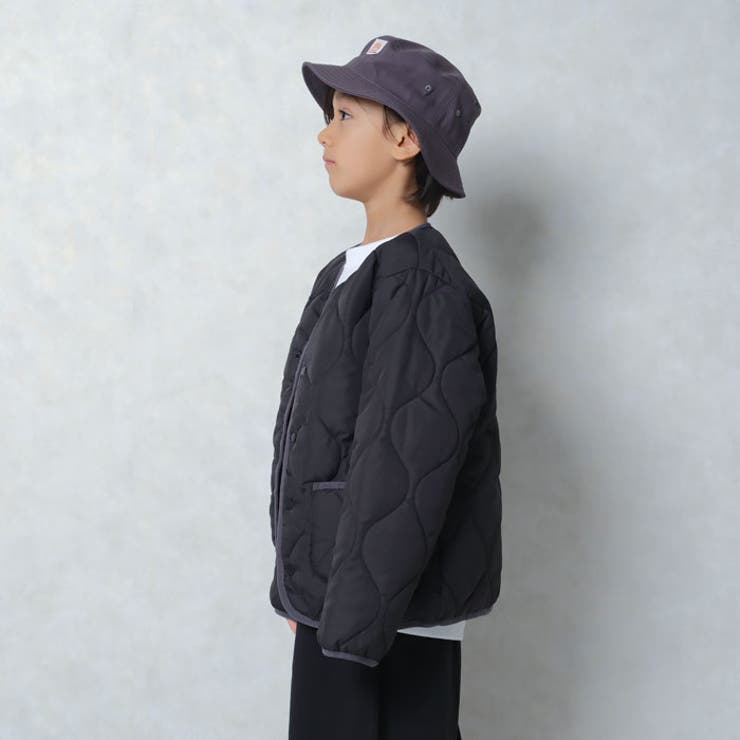 ノーカラーキルティングジャケット キッズ アウター[品番