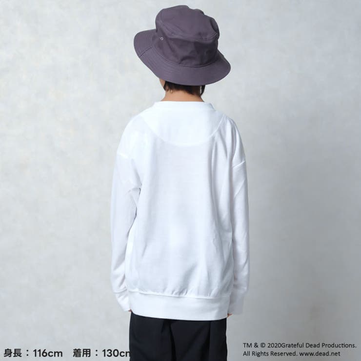 GRATEFULDEADトレーナーキッズ子供服男の子女の子キャラクターグレイトフルデッド長袖トップススウェットビッグシルエットBIGビックゆったり大きめロゴプリント裏毛秋物秋服アメカジジュニア110cm120cm130cm140cm150cm160cm「GF44-01」