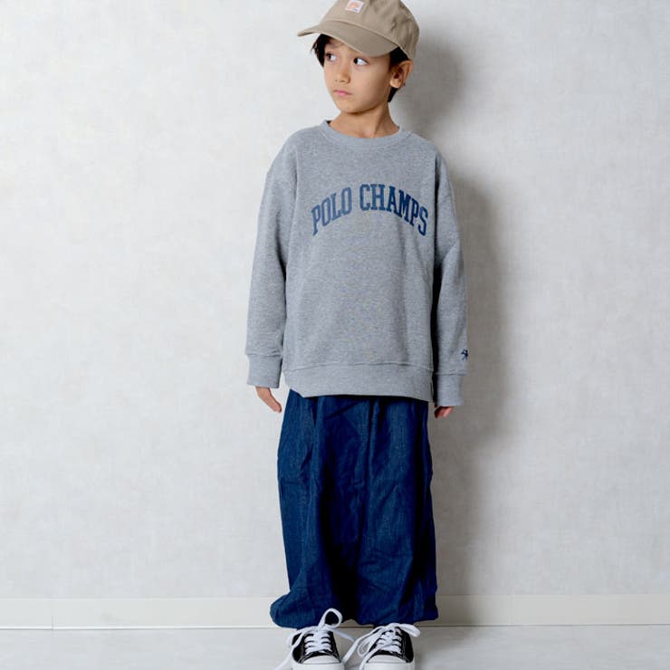 POLOCHAMPS オーバーサイズ裏起毛トレーナー キッズ | NEXT WALL | 詳細画像5 